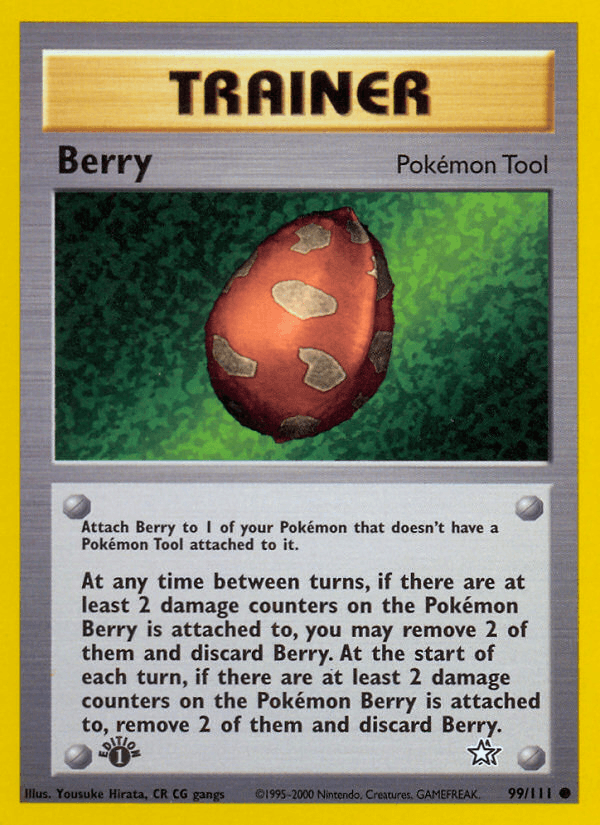 1st Edition Normal, 99, Common, Item, Neo Genesis 1st Edition Berry (99/111) [Neo Genesis 1st Edition] - Trading Card World