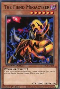1st Edition, Common, Dark, Effect Monster, Speed Duel: Battle City Box, Warrior The Fiend Megacyber [SBCB-EN148] Common - Trading Card World