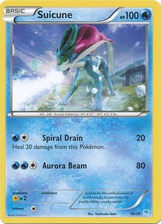 14, Lightning[×2], Normal, Promo, Water, XY: Trainer Kit 3 - Suicune Suicune (14/30) [XY: Trainer Kit 3 - Suicune] - Trading Card World