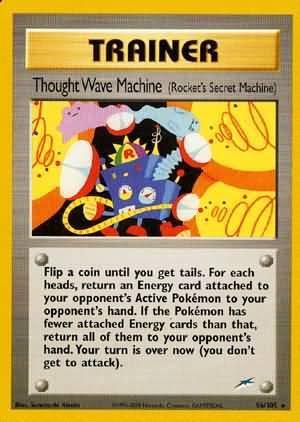96, Neo Destiny Unlimited, Normal, Rare, Trainer Thought Wave Machine (96/105) (Rocket's Secret Machine) [Neo Destiny Unlimited] - Trading Card World