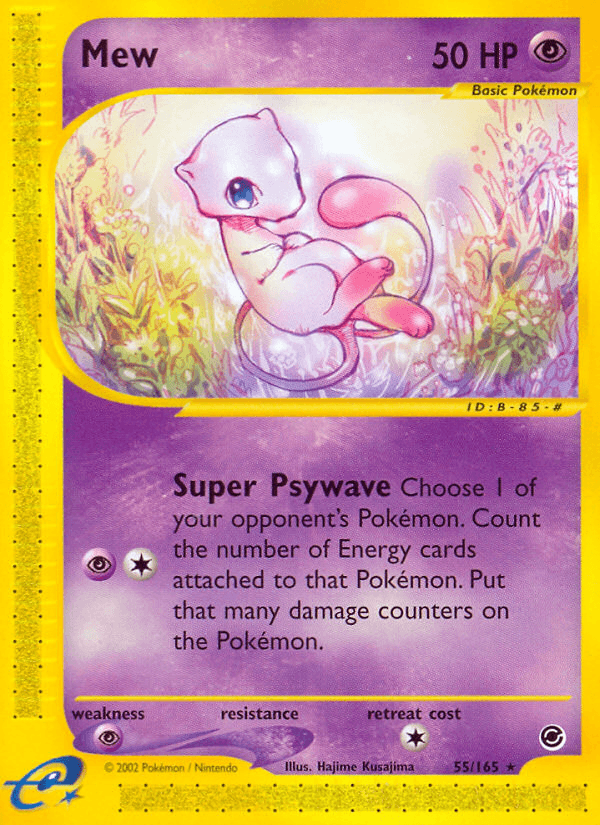55, Expedition: Base Set, Normal, Psychic, Psychic[×2], Rare, Reverse Holofoil Mew (55/165) [Expedition: Base Set] - Trading Card World