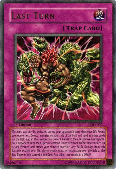 1st Edition, Legacy of Darkness, Normal Trap, Trap, Ultra Rare, Unlimited Last Turn [LOD-099] Ultra Rare - Trading Card World