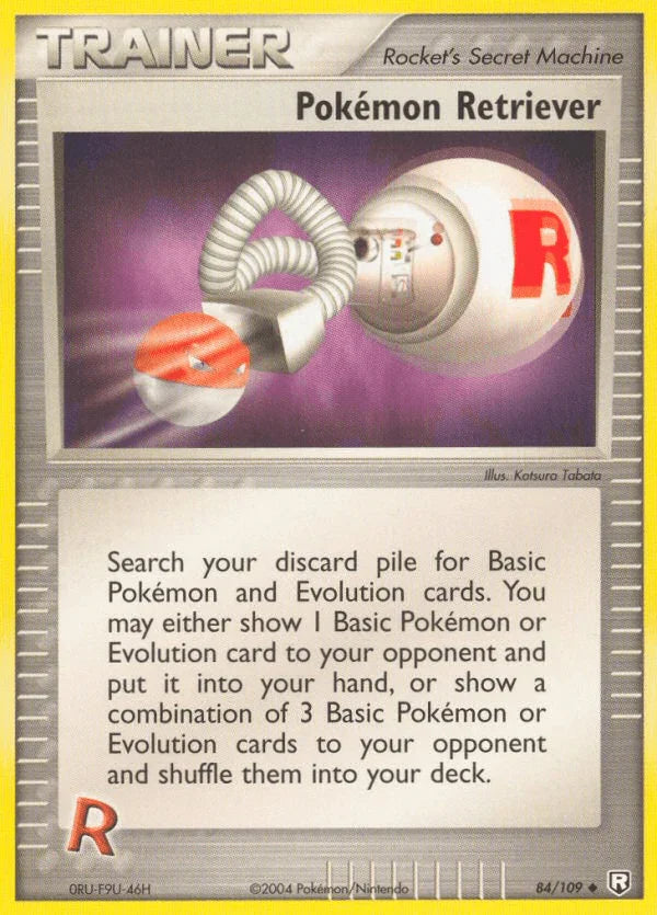 84, EX: Team Rocket Returns, Item, Normal, Uncommon Pokemon Retriever (84/109) [EX: Team Rocket Returns] - Trading Card World