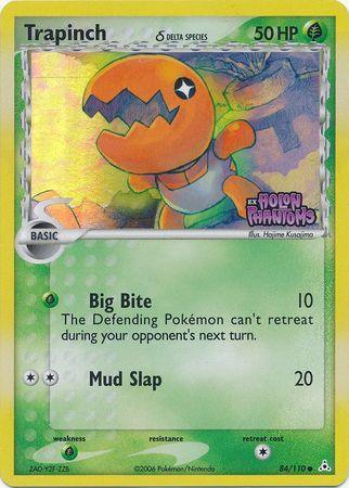 84, Common, EX: Holon Phantoms, Grass, Grass[×2], Reverse Holofoil Trapinch (84/110) (Delta Species) (Stamped) [EX: Holon Phantoms] - Trading Card World