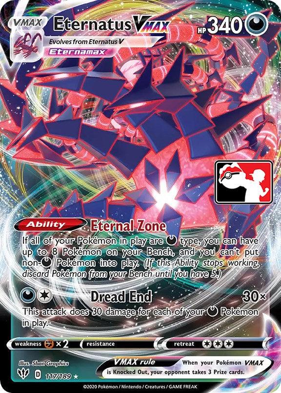 117, Darkness, Fighting[×2], Holofoil, Prize Pack Series One, Ultra Rare Eternatus VMAX (117/189) [Prize Pack Series One] - Trading Card World