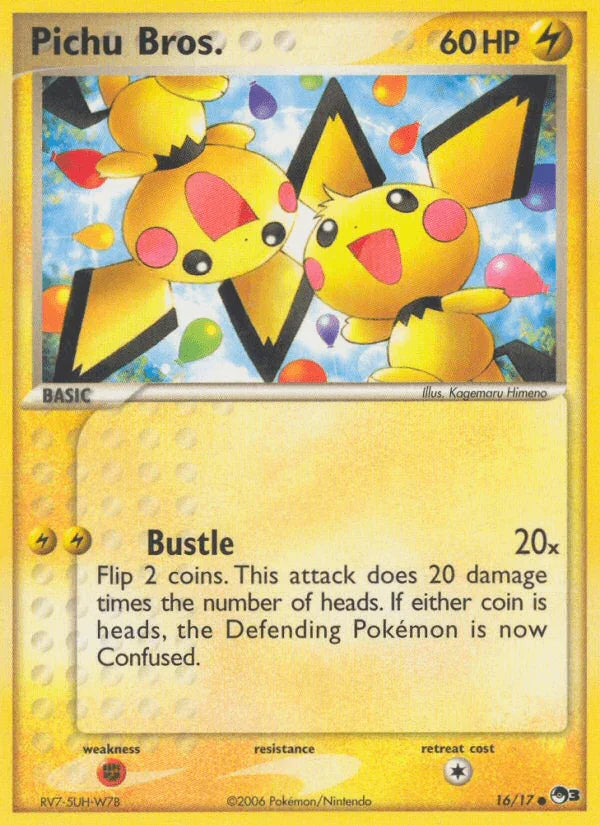 16, Common, Fighting[×2], Lightning, Normal, POP Series 3 Pichu Bros. (16/17) [POP Series 3] - Trading Card World