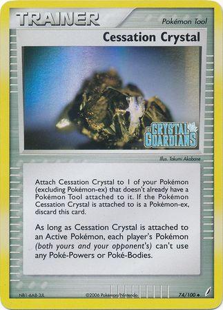 74, EX: Crystal Guardians, Item, Reverse Holofoil, Uncommon Cessation Crystal (74/100) (Stamped) [EX: Crystal Guardians] - Trading Card World