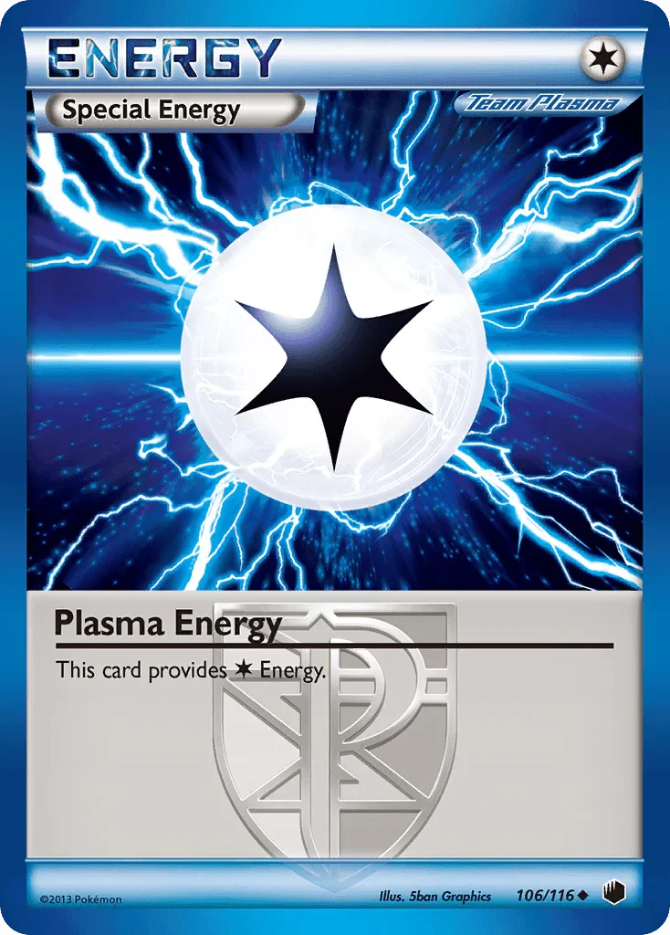 106, Black & White: Plasma Freeze, Colorless, Normal, Reverse Holofoil, Uncommon Plasma Energy (106/116) [Black & White: Plasma Freeze] - Trading Card World