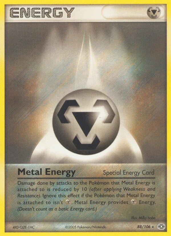 88, EX: Emerald, Normal, Rare, Special Metal Energy Metal Energy (88/106) [EX: Emerald] - Trading Card World