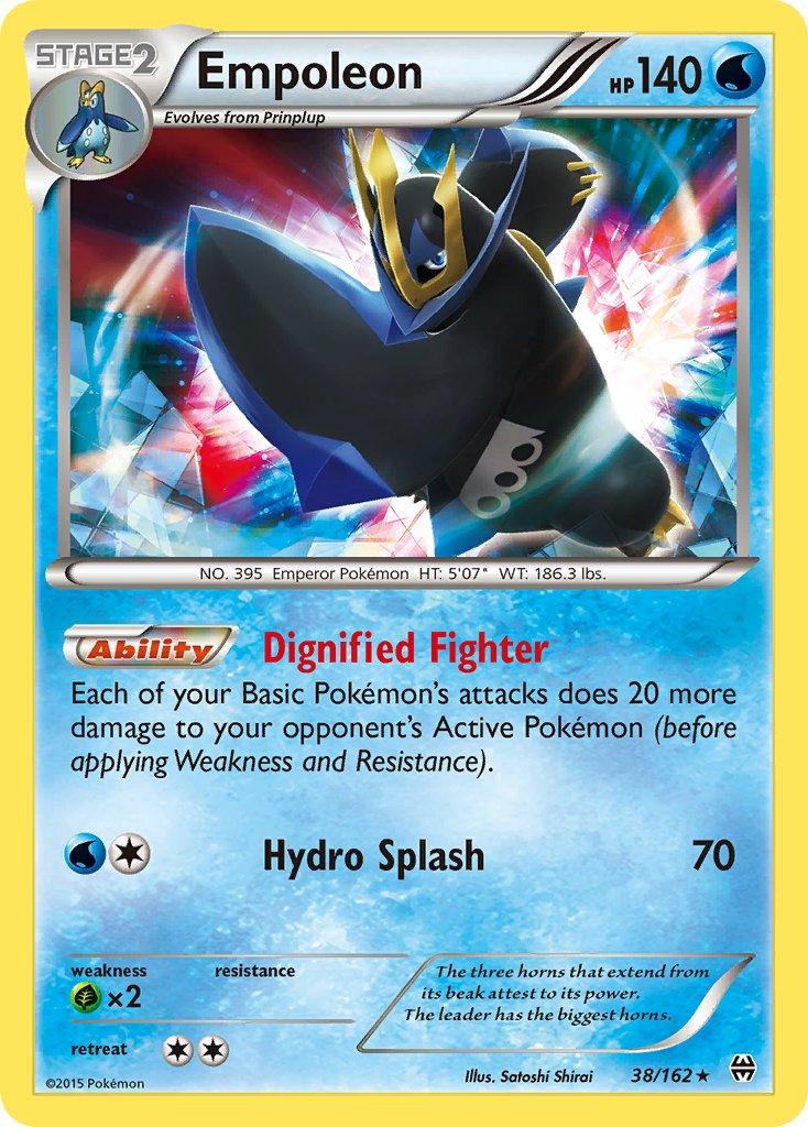 38, Grass[×2], Normal, Rare, Water, XY: BREAKthrough Empoleon (38/162) (Battle Arena Deck Exclusive) (Theme Deck Exclusive) [XY: BREAKthrough] - Trading Card World