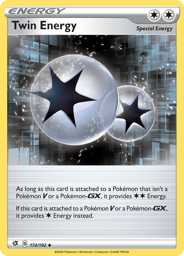 174, Colorless, Normal, Reverse Holofoil, Sword & Shield: Rebel Clash, Uncommon Twin Energy (174/192) [Sword & Shield: Rebel Clash] - Trading Card World