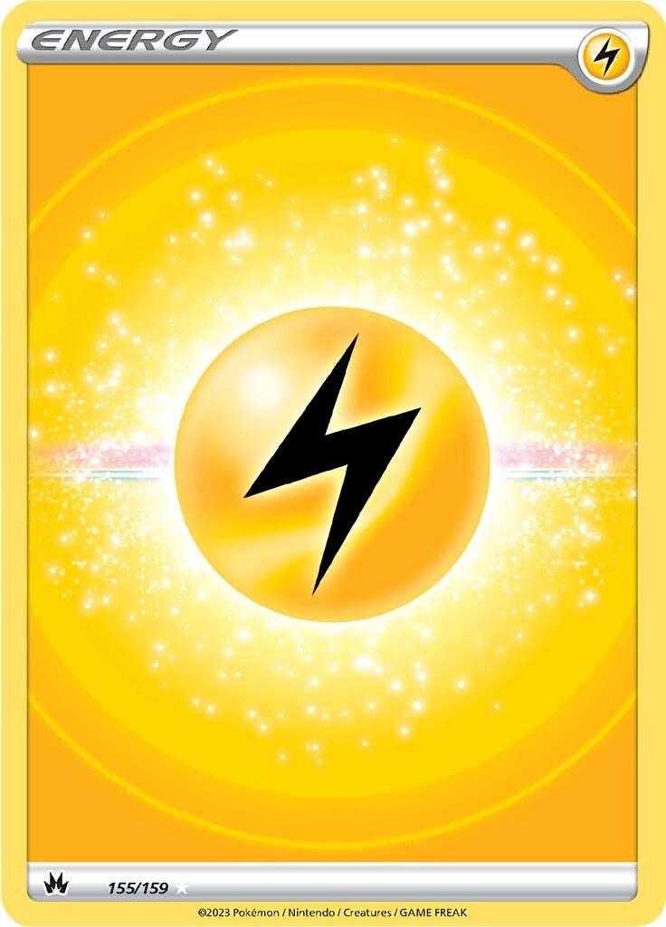 155, Holofoil, Lightning, Sword & Shield: Crown Zenith, Ultra Rare Lightning Energy (155/159) (Texture Full Art) [Sword & Shield: Crown Zenith] - Trading Card World
