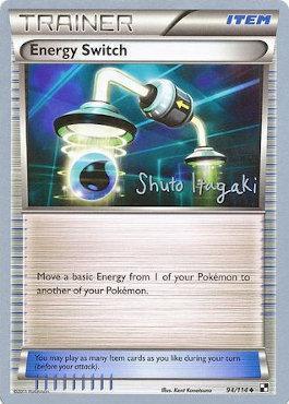 94, Item, Normal, Uncommon, World Championships 2012 Energy Switch (94/114) (Terraki-Mewtwo - Shuto Itagaki) [World Championships 2012] - Trading Card World