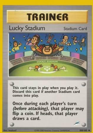 100, Neo Destiny Unlimited, Normal, Stadium, Uncommon Lucky Stadium (100/105) [Neo Destiny Unlimited] - Trading Card World