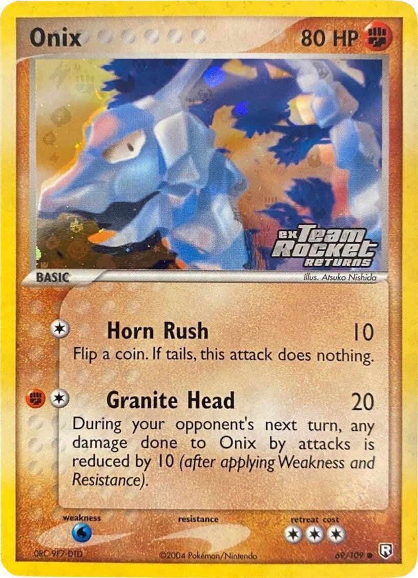 69, Common, EX: Team Rocket Returns, Fighting, Reverse Holofoil, Water[×2] Onix (69/109) (Stamped) [EX: Team Rocket Returns] - Trading Card World