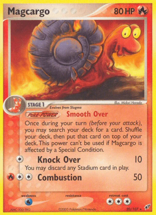 20, EX: Deoxys, Fire, Normal, Rare, Water[×2] Magcargo (20/107) [EX: Deoxys] - Trading Card World