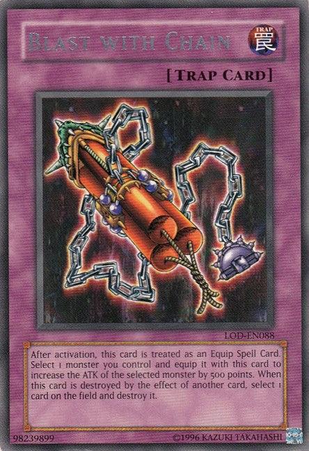 Legacy of Darkness, Normal Trap, Rare, Trap, Unlimited Blast with Chain [LOD-EN088] Rare - Trading Card World