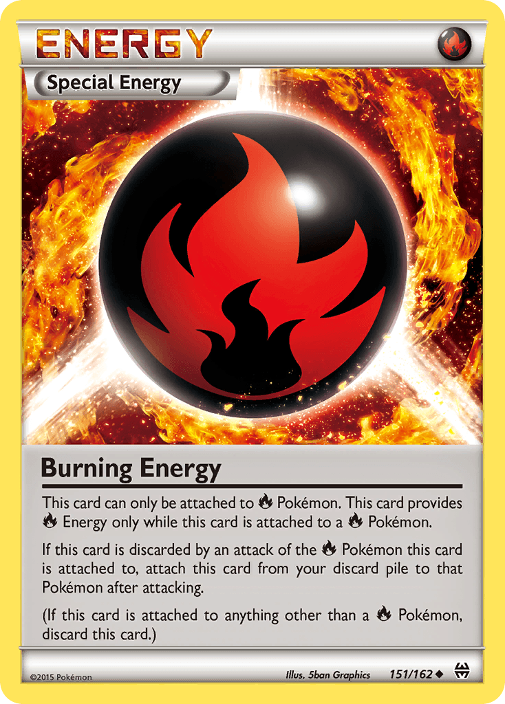 151, Colorless, Normal, Reverse Holofoil, Uncommon, XY: BREAKthrough Burning Energy (151/162) [XY: BREAKthrough] - Trading Card World