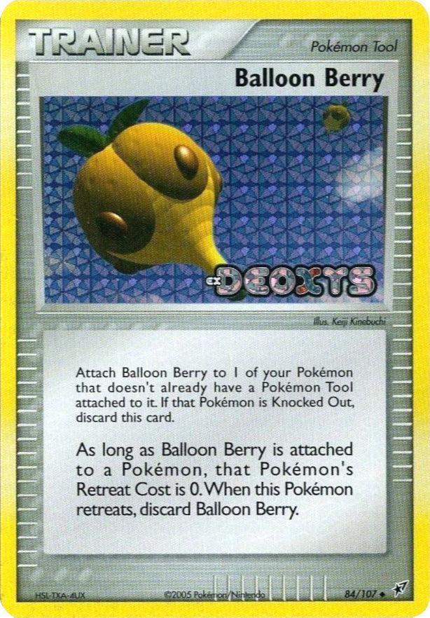 84, EX: Deoxys, Item, Reverse Holofoil, Uncommon Balloon Berry (84/107) (Stamped) [EX: Deoxys] - Trading Card World