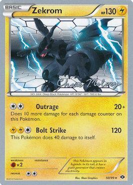 47, Fighting[×2], Lightning, Normal, Rare, World Championships 2012 Zekrom (47/114) (Eeltwo - Chase Moloney) [World Championships 2012] - Trading Card World