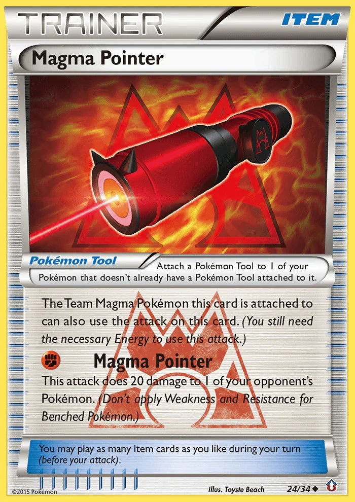 24, Item, Normal, Reverse Holofoil, Uncommon, XY: Double Crisis Magma Pointer (24/34) [XY: Double Crisis] - Trading Card World