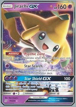 79, Normal, Psychic, Psychic[×2], Ultra Rare, World Championships 2019 Jirachi GX (79/236) (Perfection - Henry Brand) [World Championships 2019] - Trading Card World