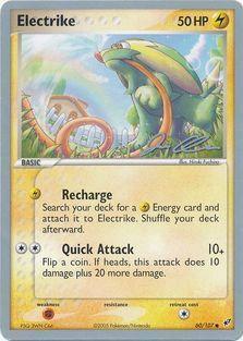 60, Common, Fighting[x2], Lightning, Normal, World Championships 2006 Electrike (60/107) (Mewtrick - Jason Klaczynski) [World Championships 2006] - Trading Card World