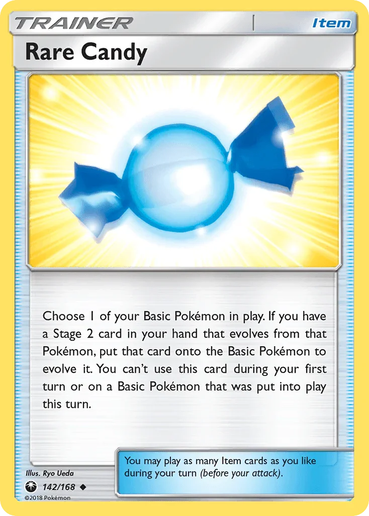 142, Item, Normal, Reverse Holofoil, Sun & Moon: Celestial Storm, Uncommon Rare Candy (142/168) [Sun & Moon: Celestial Storm] - Trading Card World