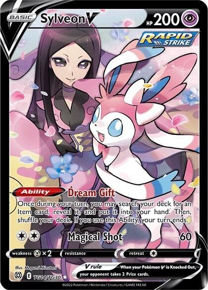 Holofoil, Metal [x2], Psychic, Secret Rare, Sword & Shield: Brilliant Stars, TG14 Sylveon V (TG14/TG30) [Sword & Shield: Brilliant Stars] - Trading Card World