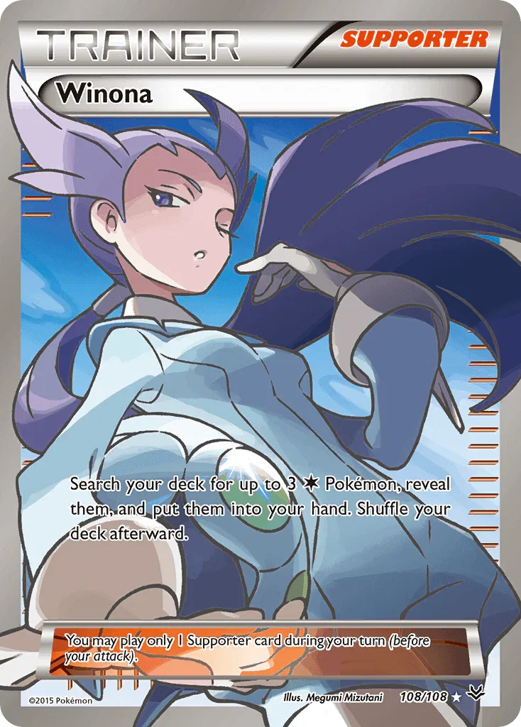 108, Holofoil, Supporter, Ultra Rare, XY: Roaring Skies Winona (108/108) [XY: Roaring Skies] - Trading Card World