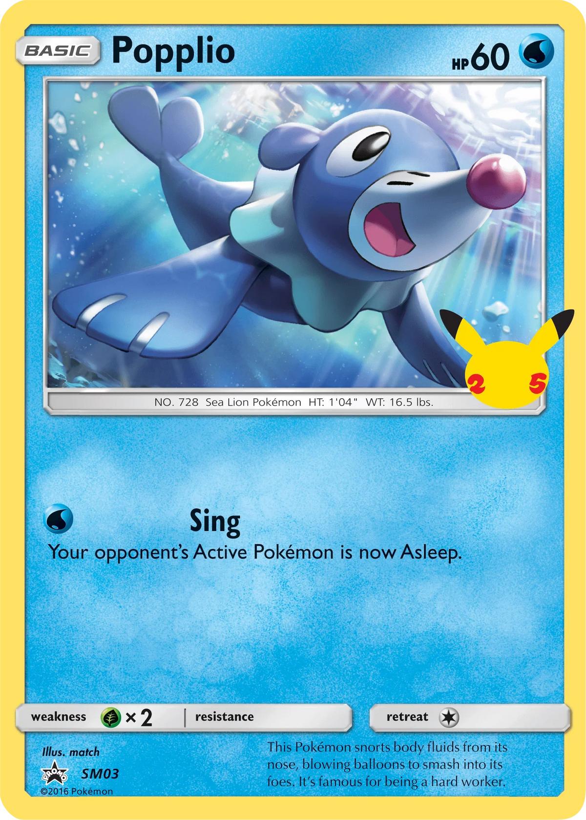 First Partner Pack, Grass [x2], Normal, Promo, SM03, Water Popplio (SM03) [First Partner Pack] - Trading Card World