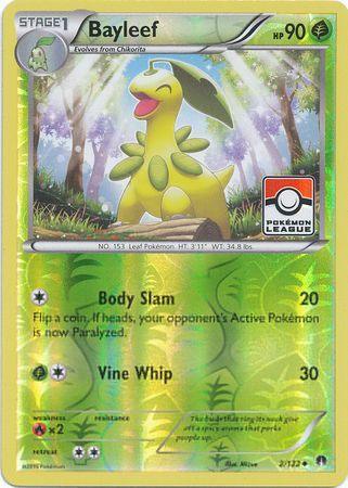 Fire[×2], Grass, Promo, Reverse Holofoil, XY: BREAKpoint Bayleef (2/122) (League Promo) [XY: BREAKpoint] - Trading Card World