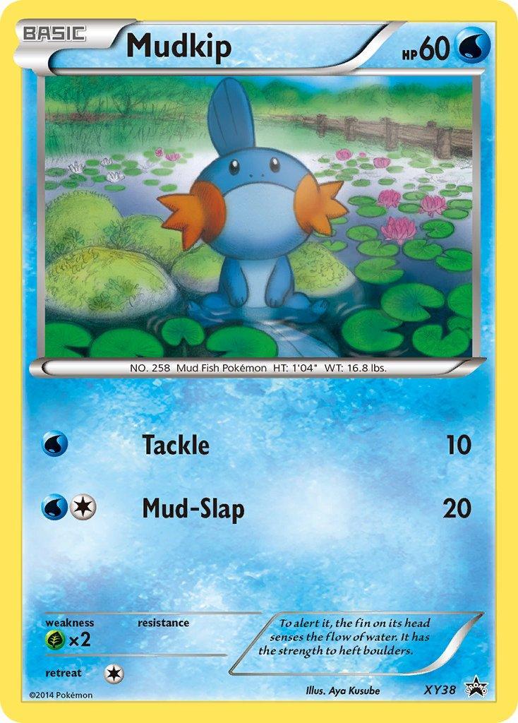 Grass[×2], Holofoil, Promo, Water, XY38, XY: Black Star Promos Mudkip (XY38) [XY: Black Star Promos] - Trading Card World