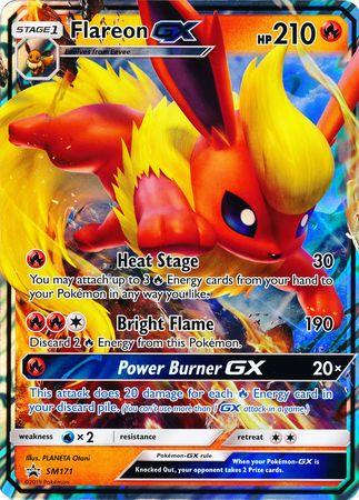 Fire, Holofoil, Promo, SM171, Sun & Moon: Black Star Promos, Water[x2] Flareon GX (SM171) (Jumbo Card) [Sun & Moon: Black Star Promos] - Trading Card World