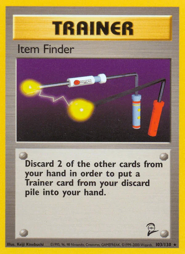 103, Base Set 2, Normal, Rare, Trainer Item Finder (103/130) [Base Set 2] - Trading Card World