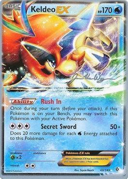 49, Grass[×2], Normal, Ultra Rare, Water, World Championships 2015 Keldeo EX (49/149) (HonorStoise - Jacob Van Wagner) [World Championships 2015] - Trading Card World