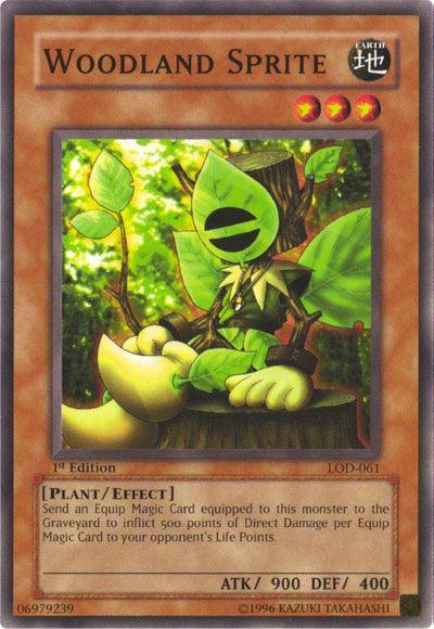 1st Edition, Common, Earth, Effect Monster, Legacy of Darkness, Plant, Unlimited Woodland Sprite [LOD-061] Common - Trading Card World