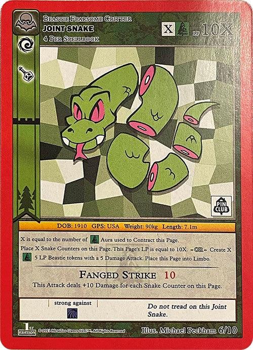 1st Edition, 6/10, Beastie, Bronze, Fearsome Critter, Miscellaneous Promos Joint Snake (Cryptid Nation Mystery Collection) [Miscellaneous Promos] - Trading Card World