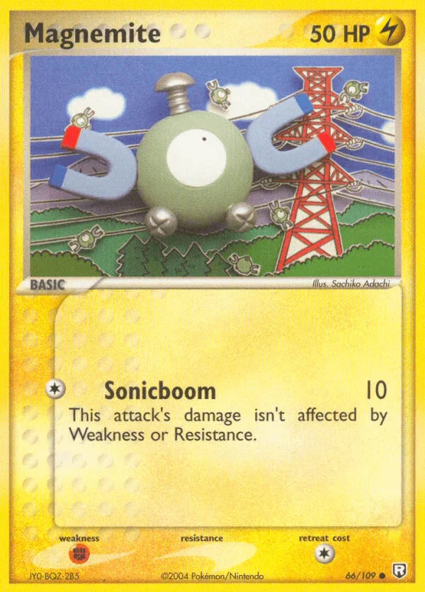 66, Common, EX: Team Rocket Returns, Fighting[×2], Lightning, Normal Magnemite (66/109) [EX: Team Rocket Returns] - Trading Card World