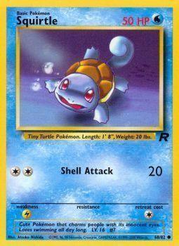 68, Common, Lightning[×2], Normal, Team Rocket Unlimited, Water Squirtle (68/82) [Team Rocket Unlimited] - Trading Card World