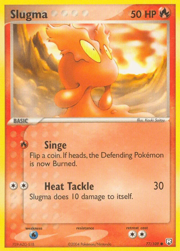 77, Common, EX: Team Rocket Returns, Fire, Normal, Water[×2] Slugma (77/109) [EX: Team Rocket Returns] - Trading Card World