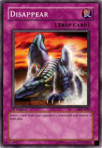 1st Edition, Common, Legacy of Darkness, Normal Trap, Trap, Unlimited Disappear [LOD-089] Common - Trading Card World