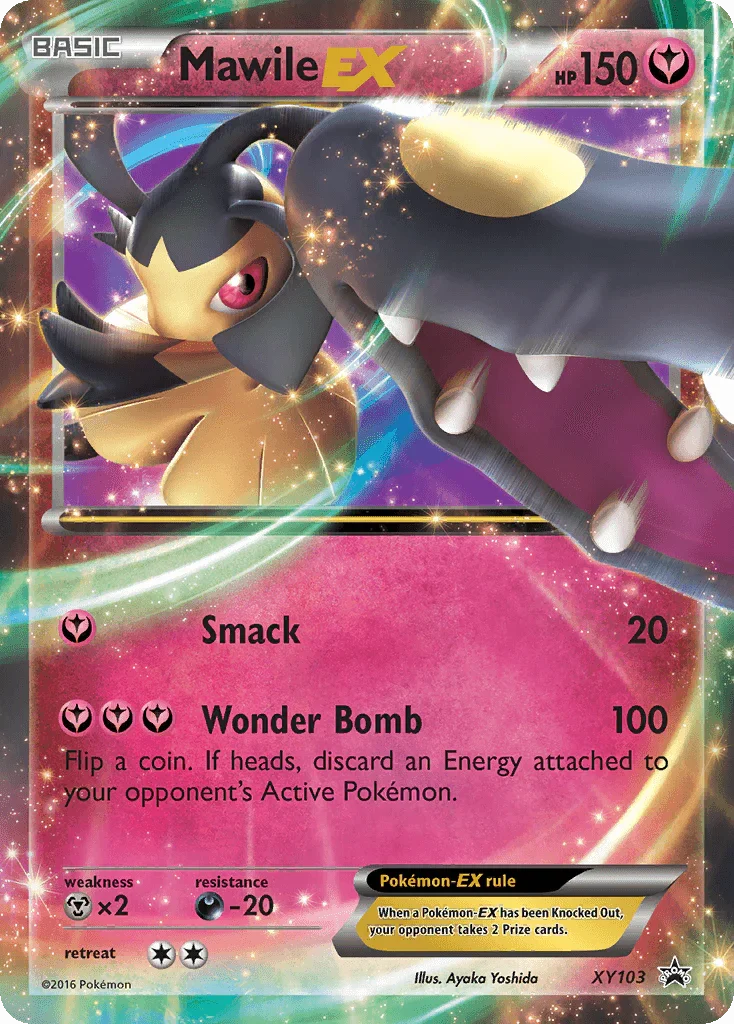 Darkness[-20], Fairy, Holofoil, Metal[×2], Promo, XY103, XY: Black Star Promos Mawile EX (XY103) [XY: Black Star Promos] - Trading Card World