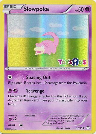 32, Holofoil, Promo, Psychic, Psychic[×2], XY: Generations Slowpoke (32/83) (Toys R Us Promo) [XY: Generations] - Trading Card World