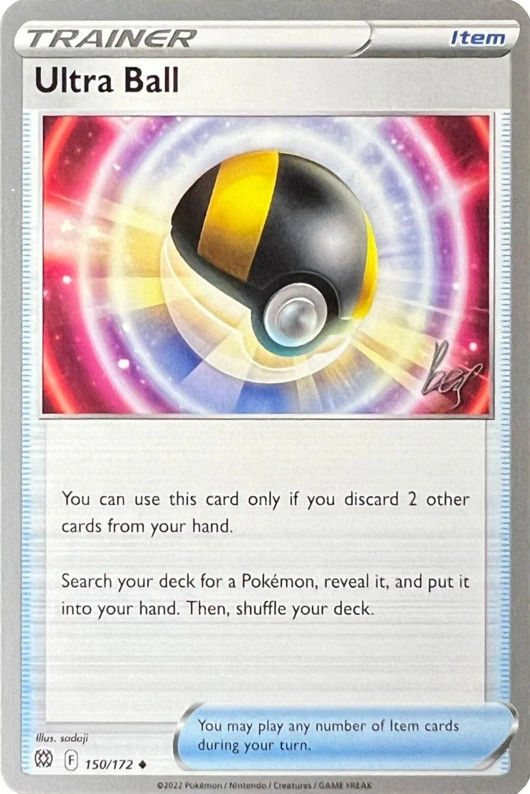 150, Item, Normal, Uncommon, World Championships 2022 Ultra Ball (150/172) (Cheryl Again - Sebastian Lashmet) [World Championships 2022] - Trading Card World