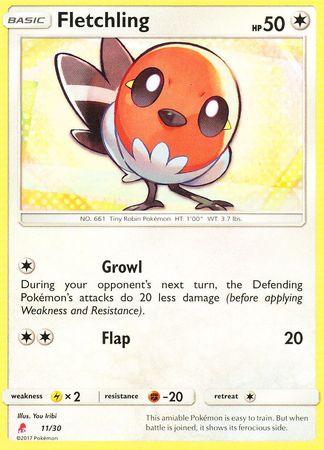 11, Colorless, Fighting[-20], Lightning[×2], Normal, Promo, Sun & Moon: Trainer Kit - Lycanroc Fletchling (11/30) [Sun & Moon: Trainer Kit - Lycanroc] - Trading Card World