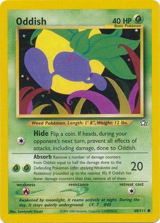 68, Common, Fire[×2], Grass, Neo Genesis Unlimited, Normal Oddish (68/111) [Neo Genesis Unlimited] - Trading Card World