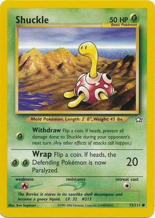 72, Common, Fire[×2], Grass, Neo Genesis Unlimited, Normal Shuckle (72/111) [Neo Genesis Unlimited] - Trading Card World