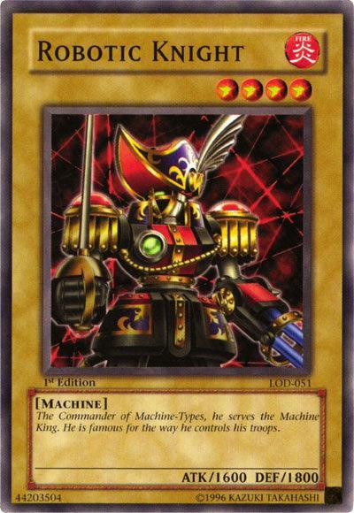 1st Edition, Common, Fire, Legacy of Darkness, Machine, Normal Monster, Unlimited Robotic Knight [LOD-051] Common - Trading Card World