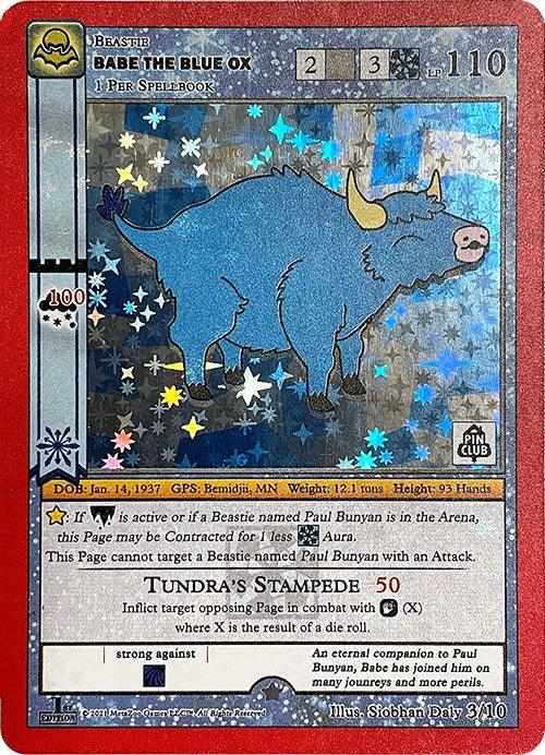 1st Edition, 3/10, Beastie, Gold, Miscellaneous Promos Babe The Blue Ox (Cryptid Nation Mystery Collection) [Miscellaneous Promos] - Trading Card World